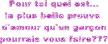 la plus belle preuve d'amour...
